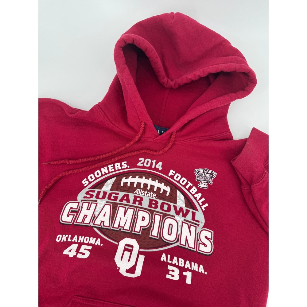 Oklahoma Sooners Hoodie Womens S 2014 Sugar Bowl Champions‎ Football Sweatshirt